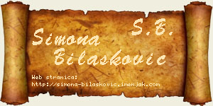 Simona Bilašković vizit kartica
